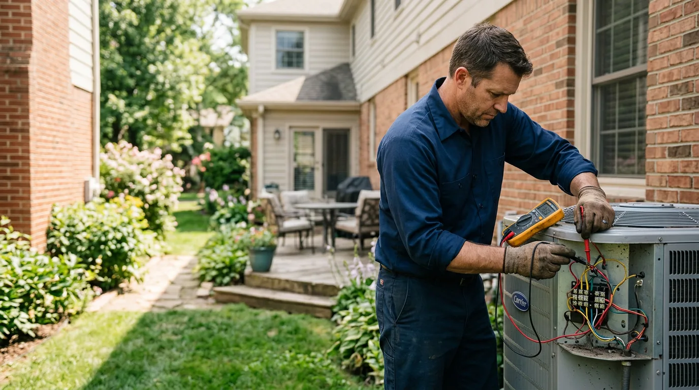 HVAC technician working near Purgitsville, WV